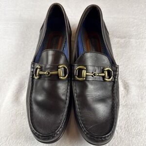 Vince Camuto Men's VY-CORWIN Brown Leather Loafers Size 8.5 Medium